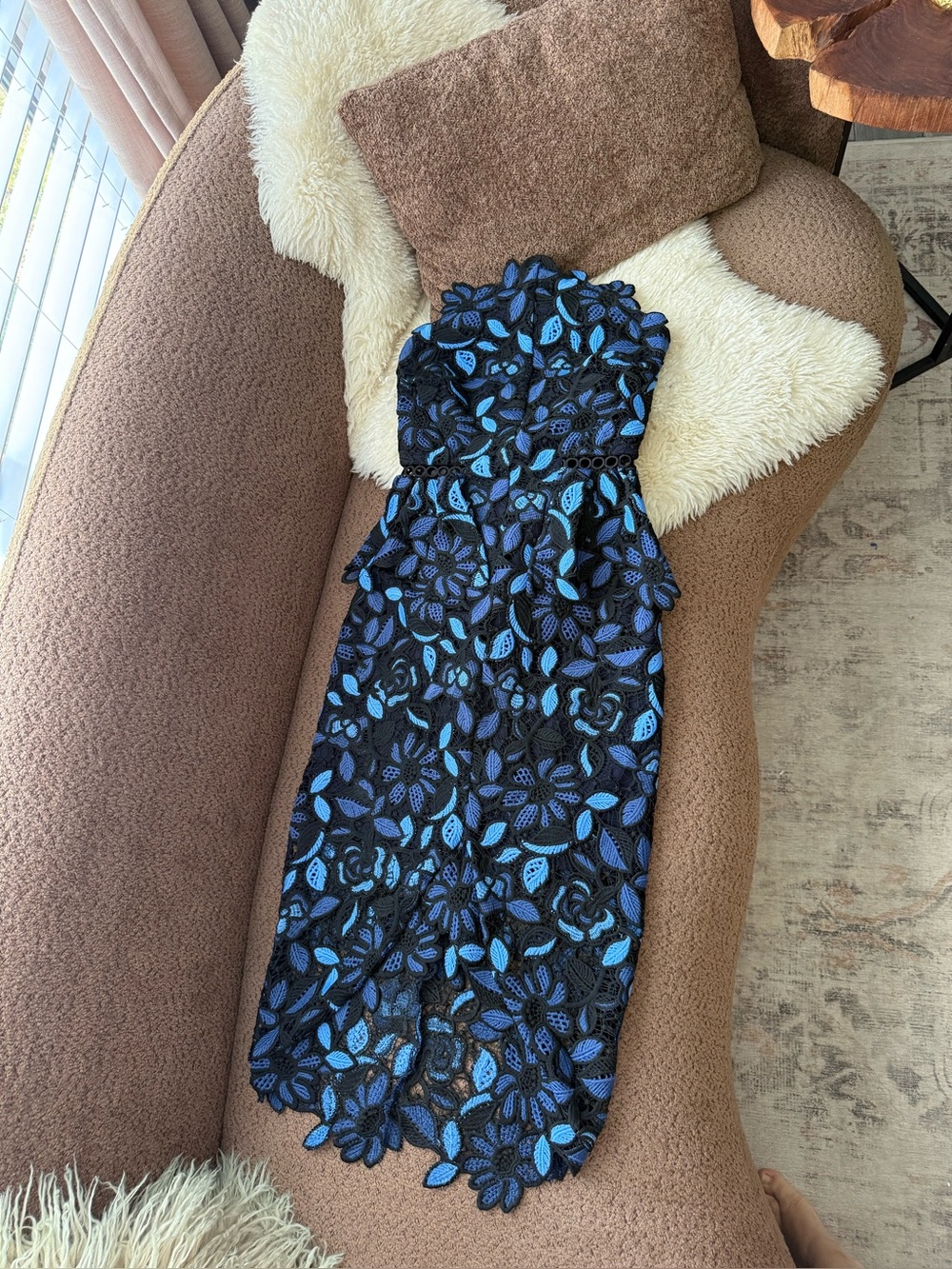 Elliatt Times Dress in Blue Multi